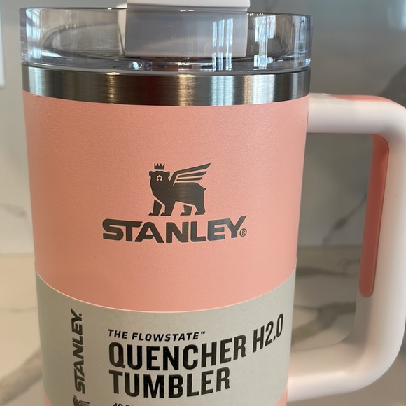 Stanley - PEACH COLORBLOCK - 40 oz. Flowstate Quencher H2.0 Tumbler - NWT! - Picture 5 of 7